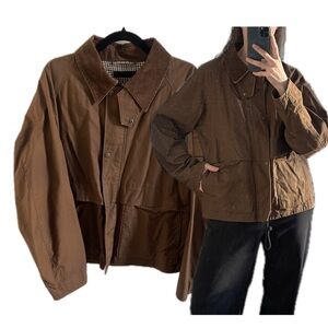 Uniqlo Brown Utility Jacket – Boxy Oversized Fit